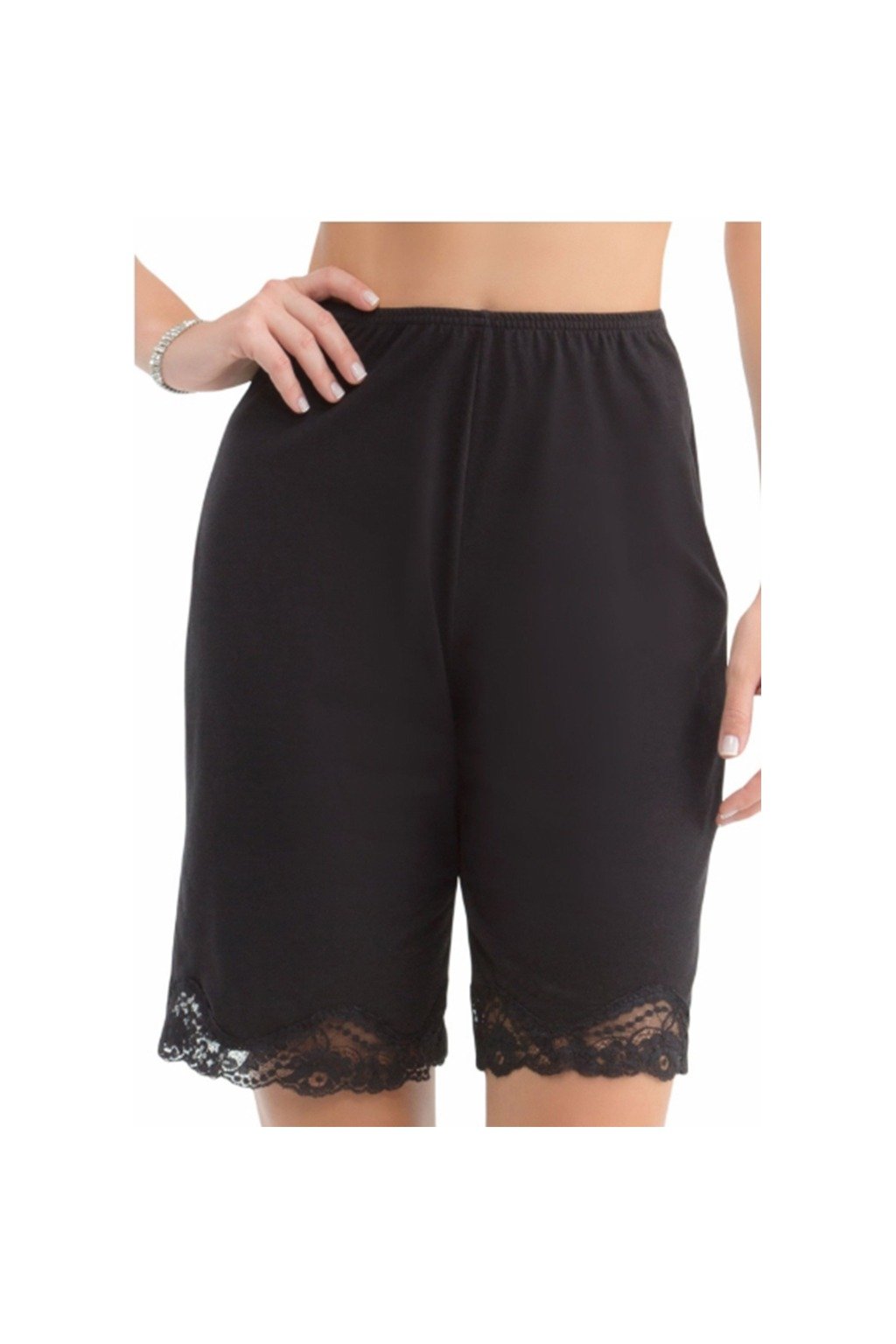 ILLUSION Cotton Pants Slip 2637 (1 pc) - Black, 2XL image