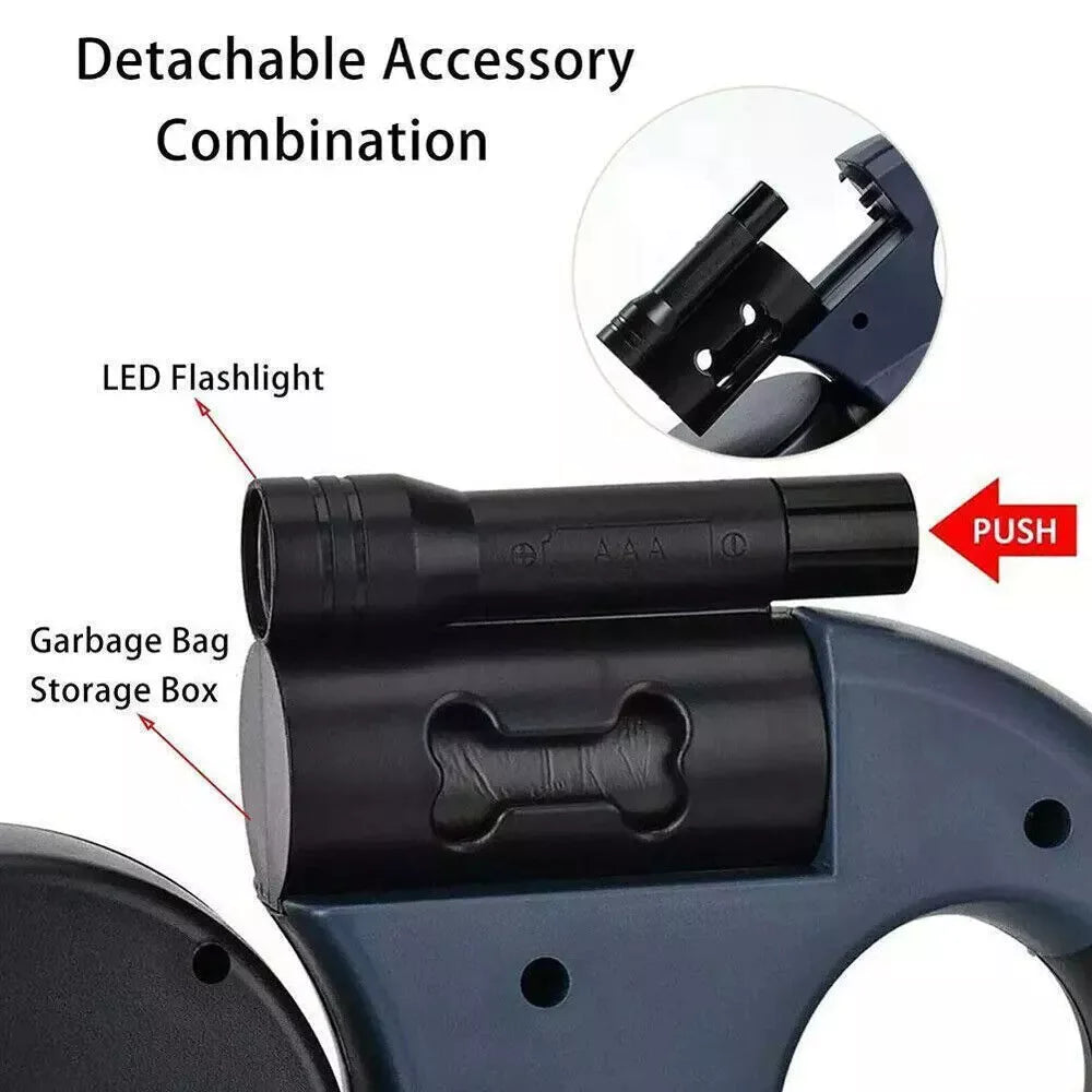 TwinDog 360° Reflective Retractable Leash
