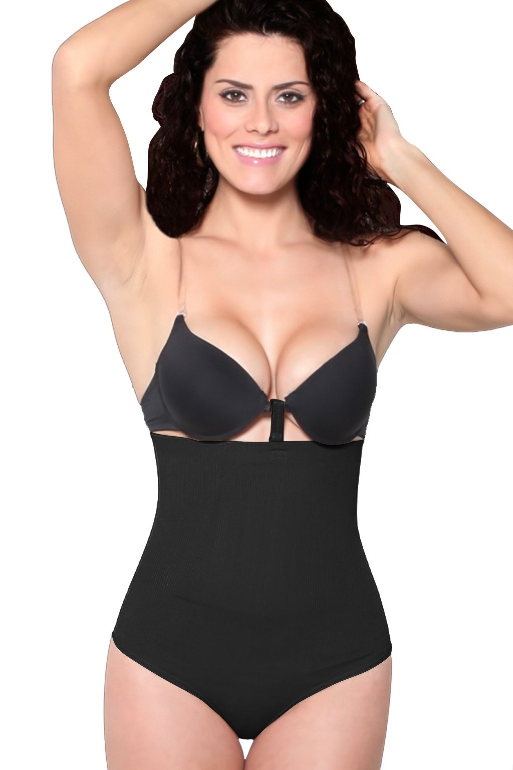 FULNESS Hi- Waist Thong-Back Girdle (1 pc) - Black, S/M image